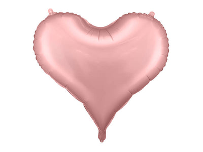 Balon folija - Heart, svetlo roza barva, 75cm