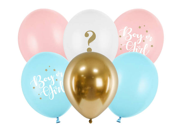 Balon iz lateksa - Boy or Girl, 6 kom