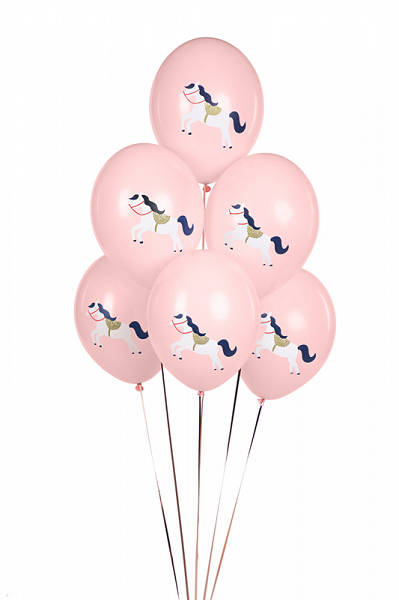 Baloni iz lateksa Konjiček, 30cm, 6 balonov