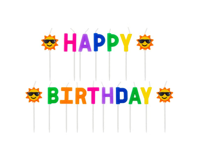 Svečke zo torto - Happy Birthday