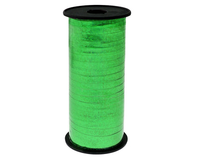 Trak za balone 92m, holografski, zelena barva - Mojbalon