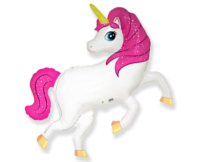 Balon folija Samorog, roza barva, 60cm - mojbalon