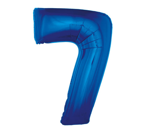 Balon številka 7, modra barva