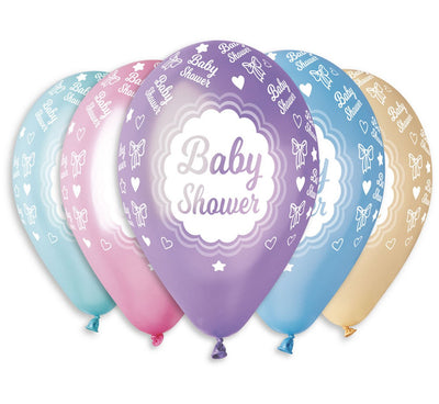Baloni iz lateksa za Baby Shower, 30cm, 5 balonov