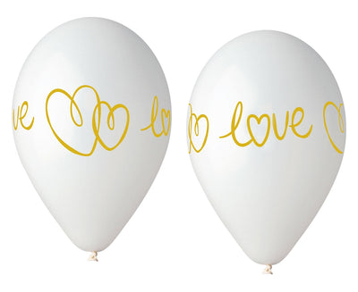 Baloni iz lateksa Srce, 33cm, 5 balonov