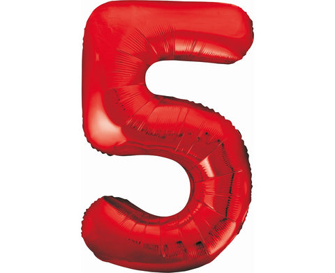 Balon številka 5, rdeča