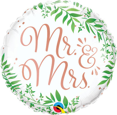 Balon za poroko Mr & Mrs, 46cm - mojbalon