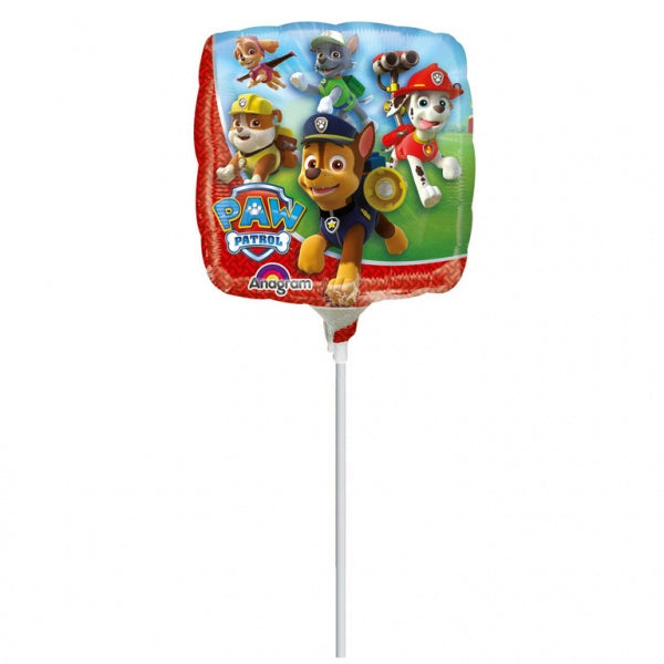 Tačke na patrulji mini folija balon na palčki za rojstni dan
